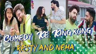 resty kamboj and neha bagga  full funny video of tik tok and zilli  instagram reels video comedy [upl. by Balthazar603]