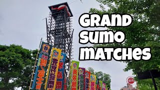 Day of Grand Sumo What is it like to see sumo live [upl. by Hteazile446]