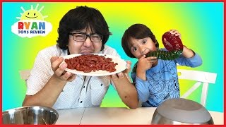 Real Food vs Gummy Food Challenge [upl. by Able]