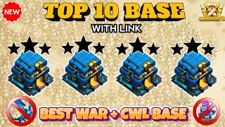 TOP 10 BEST TH12 WAR BASE ANTI E DRAG WITH REPLAY  TH12 WAR BASE WITH LINK TH12 BASE UPDATE 2024 [upl. by Gnilrac]