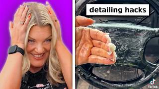 Car Detailers React To Horrible DIY Detailing Hacks [upl. by Yelsew]