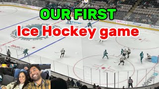 OUR FIRST HOCKEY GAME 🏒 Sharks Game Date night datenight icehockey couple sharks youtuber [upl. by Eeraj]