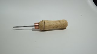 making a small tool handle woodworking toolhandle tool [upl. by Nylidnarb]