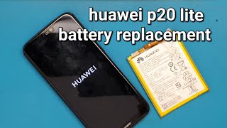 Huawei p20 lite battery replacement back glass [upl. by Egnalos]