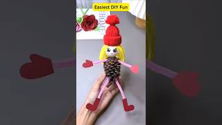 MAKE Your Own ADORABLE Cone DIY Doll  shortsfeed doll diy fun cute [upl. by Enej]