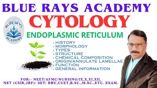 CYTOLOGY ENDOPLASMIC RETICULUM HISTORY  MORPHOLOGY  TYPES  STRUCTURE  CHEMISTRY  FUNCTION [upl. by Tait]