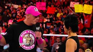 John Cena comes face to face with Vickie Guerrero Raw Oct 29 2012 [upl. by Carlota]