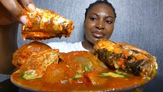 Asmr mukbang amala fufu and ewedu soup [upl. by Lorena342]