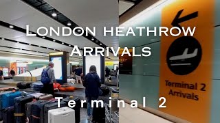 Heathrow Airport Terminal 2 Arrivals Airside amp Landside  February 2024 [upl. by Meihar465]