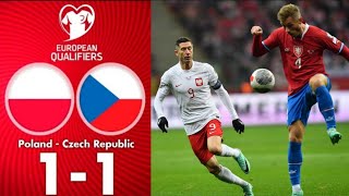 Polska – Czechy 11 Skrót Meczu  Eliminacji Euro 2024 Highlights [upl. by Siger]