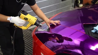 KSIs Purple Lamborghini Wrapped  part 1 [upl. by Yanrahs]