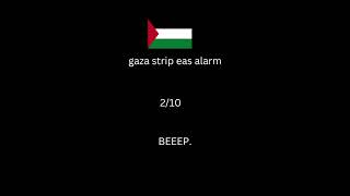 west bank amp gaza strip eas alarm palestinian territories [upl. by Gilli622]