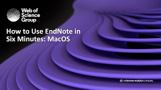 How to use EndNote X9 in six minutes macOS [upl. by Atiuqa951]