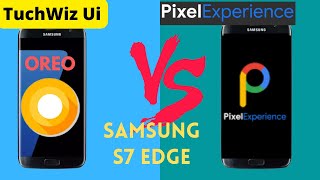 Custom rom VS Stock rom  Touchwiz UI VS pixel experience  PUBG test on pixel experience s7 edge [upl. by Arries]