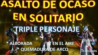 DESTINY  OCASO EN SOLITARIO  3 PERSONAJES  LA VENGANZA DEL TITAN  TRIPLES RECOMPENSAS [upl. by Eliza]