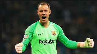 MarcAndre ter Stegen • Unreal Saves  Barcelona  HD [upl. by Neffets]