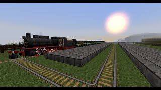 Minecraft  Trains Mod  Steam Train [upl. by Lemrej]