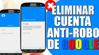 Eliminar cuenta y bloqueo de Google  Cualquier Android [upl. by Oecam]