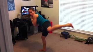 P90X2 Plyocide  FLYING FIGHTER KICK [upl. by Elicec]