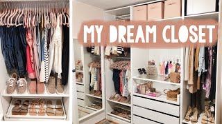 BUILDING MY CUSTOM IKEA PAX CLOSET  organize with me  Sarah Brithinee [upl. by Armillas]