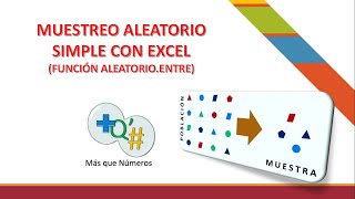 MUESTREO ALEATORIO SIMPLE CON EXCEL USO DE LA FUNCIÓN ALEATORIOENTRE DE EXCEL [upl. by Inimod]