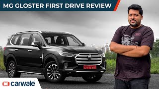 MG Gloster 2020 Review  Is It Good Enough To Beat The Toyota Fortuner  First Drive  CarWale [upl. by Stagg]