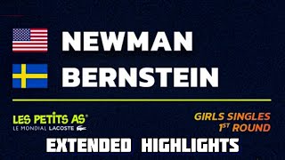 Grace Bernstein VS Welles Newman  Extended Highlights Les Petits As 2024 [upl. by Zsa Zsa740]