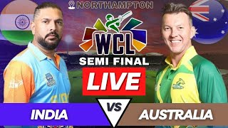 India vs Australia Champions Semi Final LIVE Cricket Match Today  World Champions Legends 2024 WCL [upl. by Adnirod]