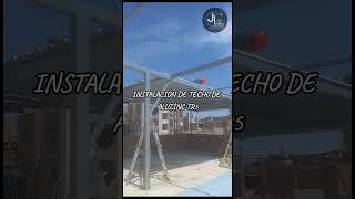 Estrucctura e instalación de techo de Aluzinc TR5 👷🏠 [upl. by Averyl155]