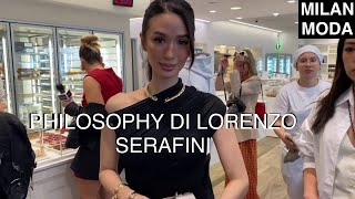 Philosophy di Lorenzo Serafini GUESTS OUTFITS and STREETSTYLE Milan Fashion week 🇮🇹 italy milan [upl. by Kowatch]