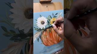 Painting a Pumpkin Vase  CAMILLA CREATIONS painting camillacreations acrylic art pumpkin [upl. by Stagg]