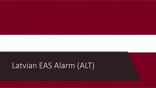 EAS Alarm YouTube  Latvia ALT EAS Alarm Explosions [upl. by Gerstner]