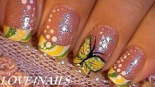 Como Pintar una Mariposa  Tutorial Decoracion para Uñas [upl. by Aloivaf]