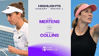 Elise Mertens vs Danielle Collins  2024 Hobart Round 1  WTA Match Highlights [upl. by Adelind873]