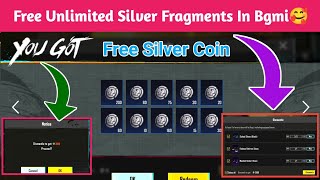 Get Free Unlimited Silver fragments In Bgmi  How To Get Free Silver Coin In Bgmi [upl. by Gnihc]