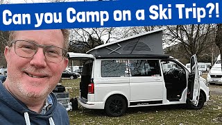 SKI TRIP CAMPING  The Alps by VW California Campervan Part 1 of our trip [upl. by Hekker637]