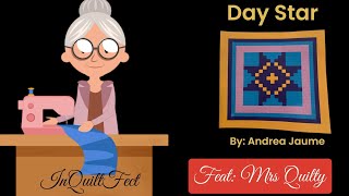 Day Star Quilt by Andrea Jaume Feat Ms Quilty Fabric [upl. by Dragone]