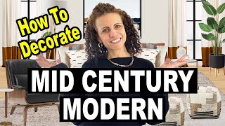 Mid Century Modern Style Interior Design  How To Decorate Mid Century Modern In 2024 [upl. by Ob]