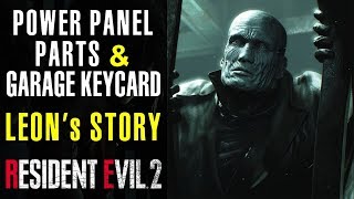 Find Power Panel Parts amp Obtain Parking Garage Key Card  Leons Story  Resident Evil 2 [upl. by Bussy]