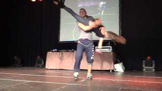 Bachata Acrobatic with Andrea amp Silvia at PBF 2012 [upl. by Justinian]