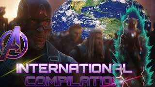 Avengers Endgame AVENGERS ASSEMBLE Audience Reaction Worldwide Compilation [upl. by Kcirtemed]