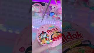 Buldak Carbonara ASMR samyang buldakramen samyangcarbonara spicynoodles asmr mukbang snacks [upl. by Ylimme]