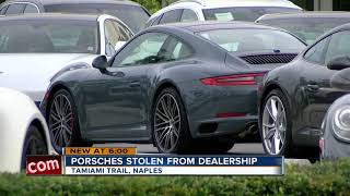 Three cars stolen from Porsche dealership in Southwest Florida [upl. by Niawat376]