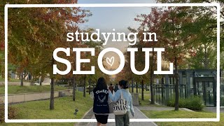 midterms at yonsei university VLOG 📚 study abroad in seoul study cafes libraries hangang museums [upl. by Eimaj]