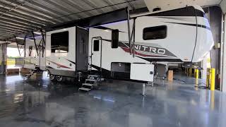 NEW 2023 XLR Nitro 35DK5 Toy Hauler Fifth Wheel by Forestriver  Couchs RV Nation a RV Review Tour [upl. by Nodroj]