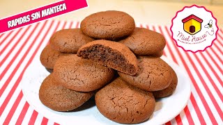 Galletas de chocolate SIN MANTECA fáciles y rapidas [upl. by Nawtna413]