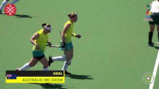 AUSTRALIA IMC VS SOUTH AFRICA IMC PLAYOFFS  WOMENS  O40  2024 MASTERS WORLD CUP [upl. by Eniawed679]