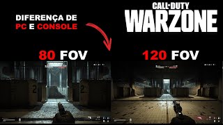 O QUE É E COMO FUNCIONA FOV SLIDER DIFERENÇA DO PC PRO PS4 NO WARZONE [upl. by Minette]