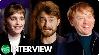 HARRY POTTER RETURN TO HOGWARTS  Daniel Radcliffe Emma Watson amp Rupert Grint Interview [upl. by Ynobe]