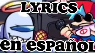 FNFOVERSIGHT impostor blanco vs boyfriend Lyrics en español [upl. by Gwenny]